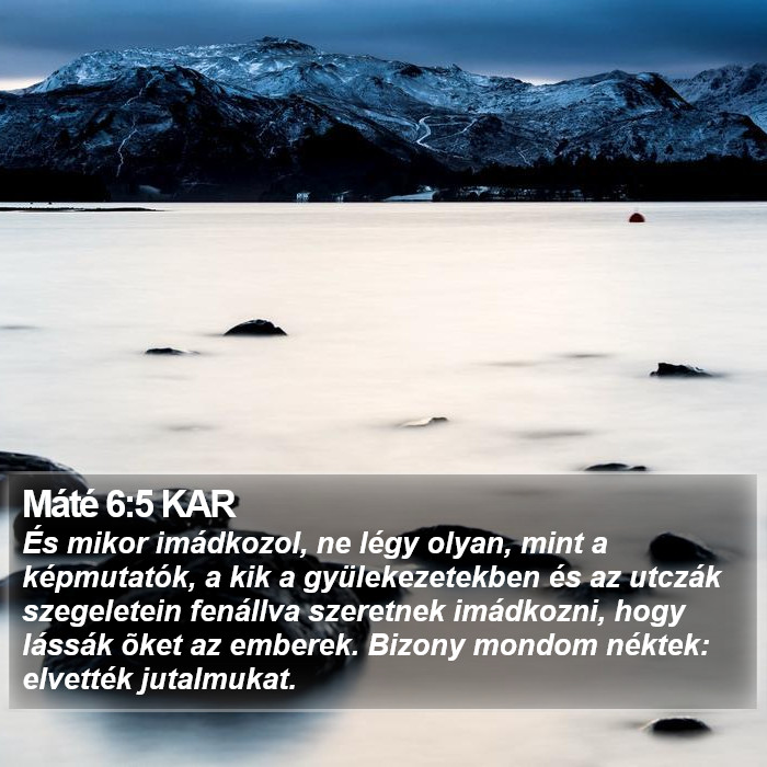 Máté 6:5 KAR Bible Study