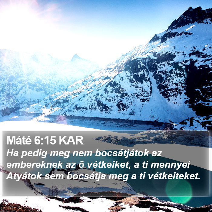 Máté 6:15 KAR Bible Study