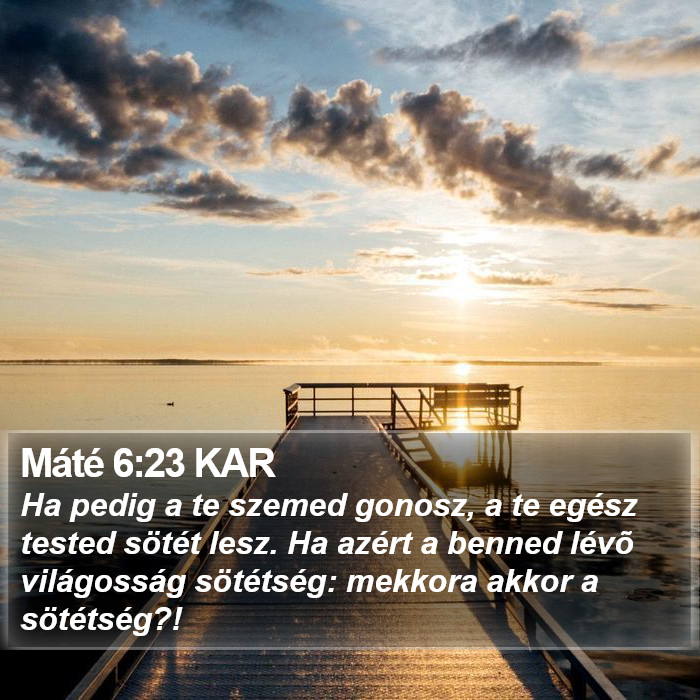 Máté 6:23 KAR Bible Study