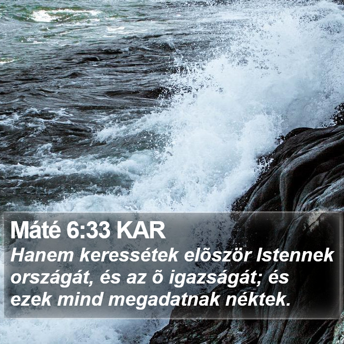 Máté 6:33 KAR Bible Study