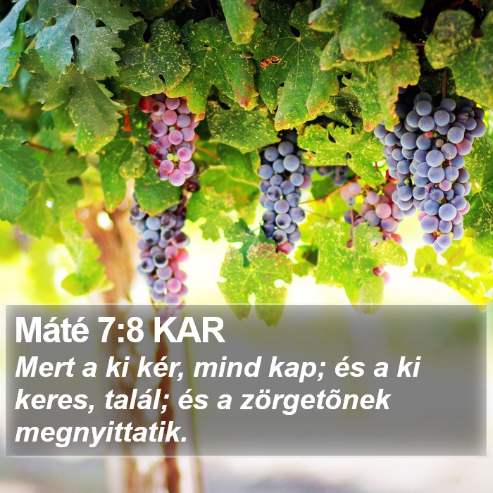 Máté 7:8 KAR Bible Study