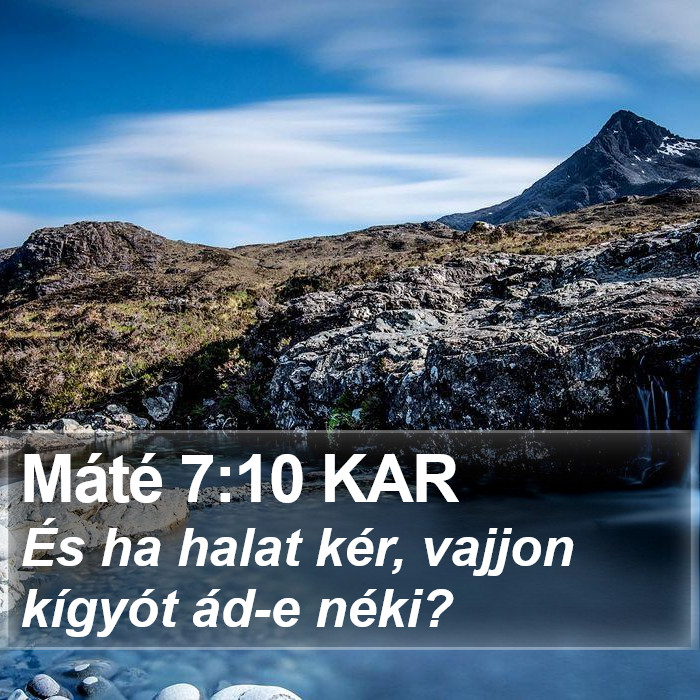 Máté 7:10 KAR Bible Study