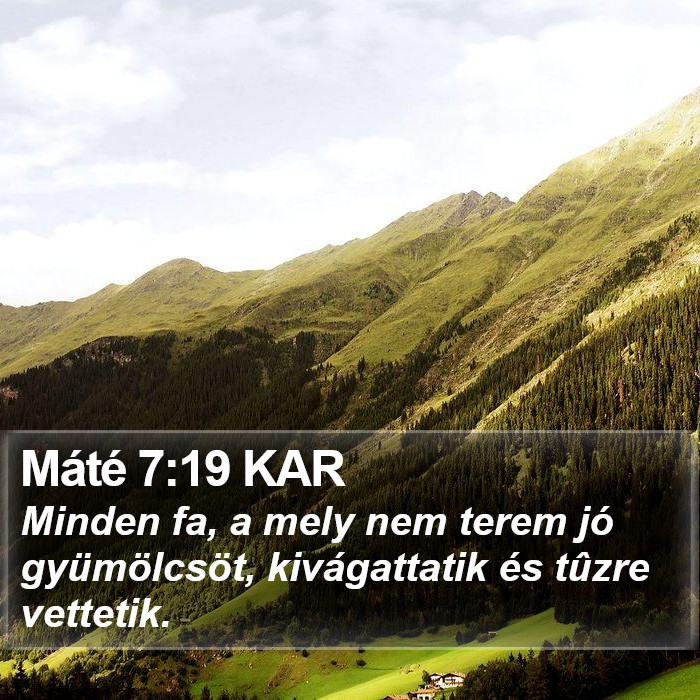 Máté 7:19 KAR Bible Study