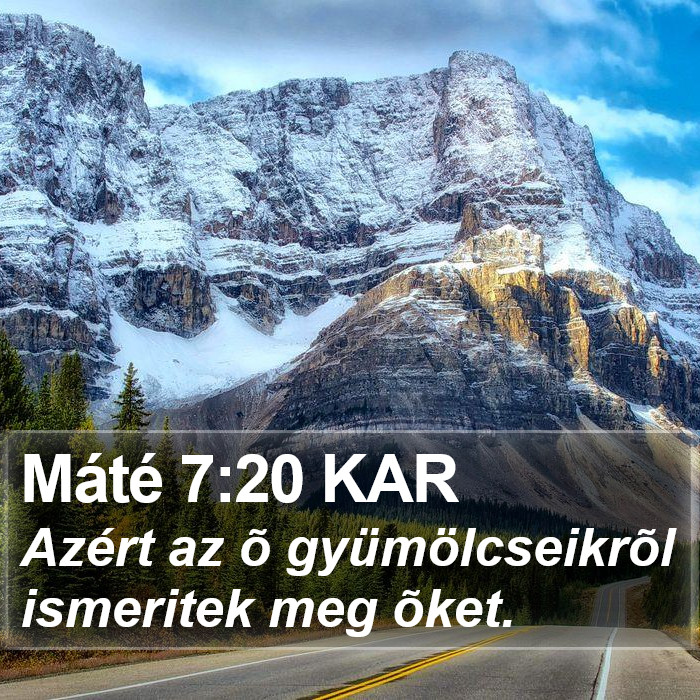 Máté 7:20 KAR Bible Study