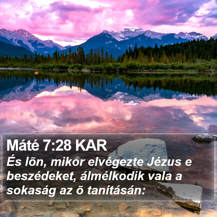 Máté 7:28 KAR Bible Study