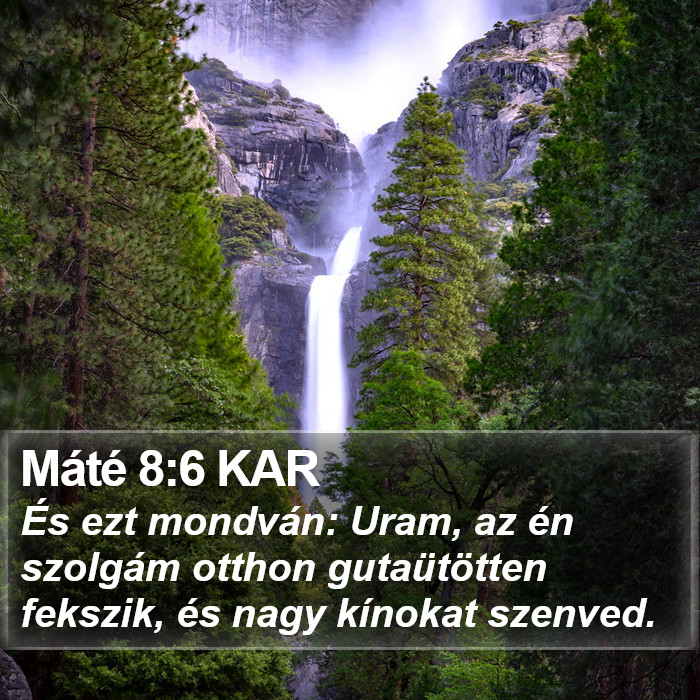 Máté 8:6 KAR Bible Study