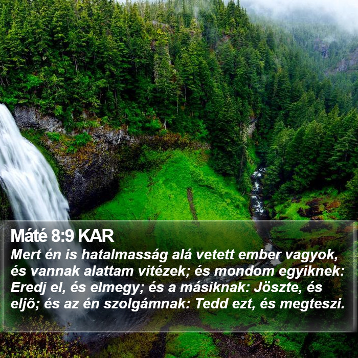 Máté 8:9 KAR Bible Study