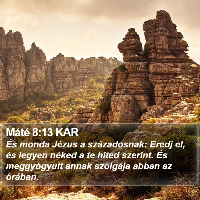 Máté 8:13 KAR Bible Study