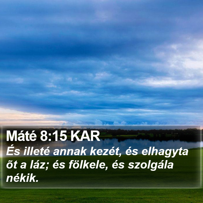 Máté 8:15 KAR Bible Study