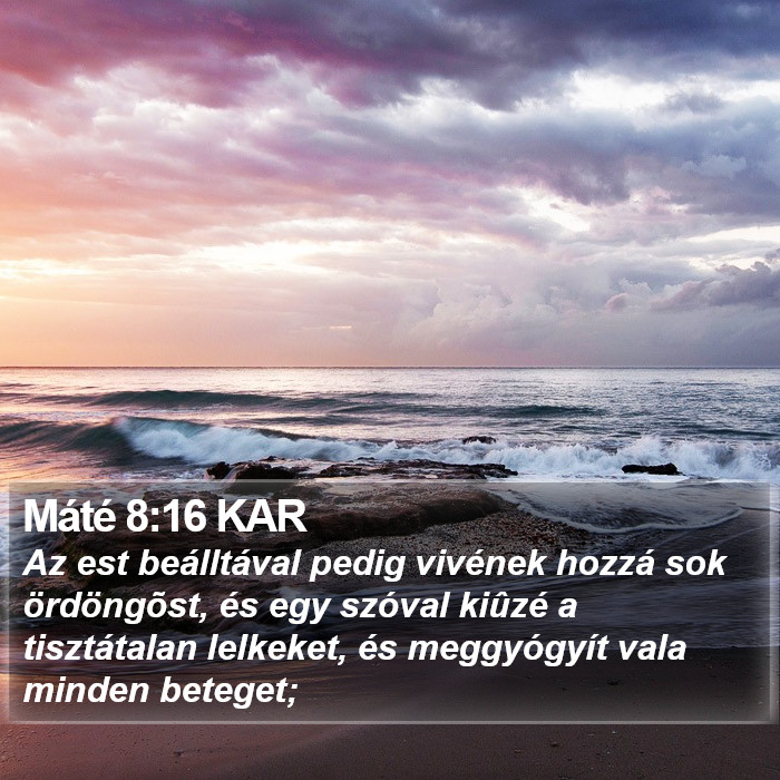 Máté 8:16 KAR Bible Study