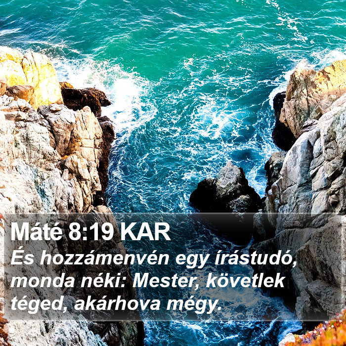 Máté 8:19 KAR Bible Study