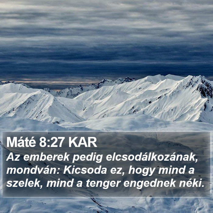 Máté 8:27 KAR Bible Study