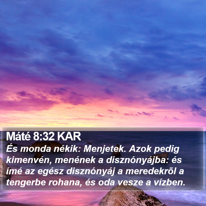 Máté 8:32 KAR Bible Study