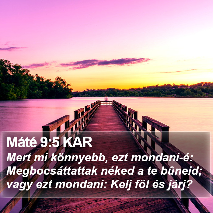 Máté 9:5 KAR Bible Study