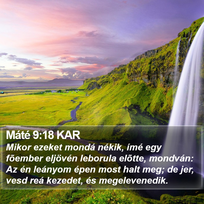 Máté 9:18 KAR Bible Study