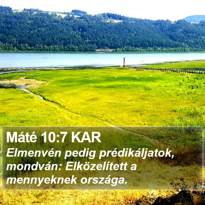 Máté 10:7 KAR Bible Study