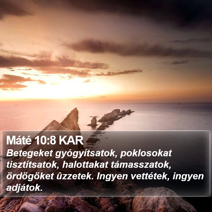 Máté 10:8 KAR Bible Study