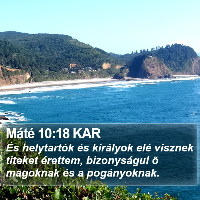 Máté 10:18 KAR Bible Study