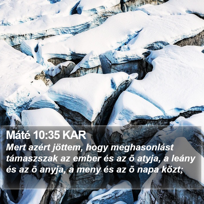 Máté 10:35 KAR Bible Study