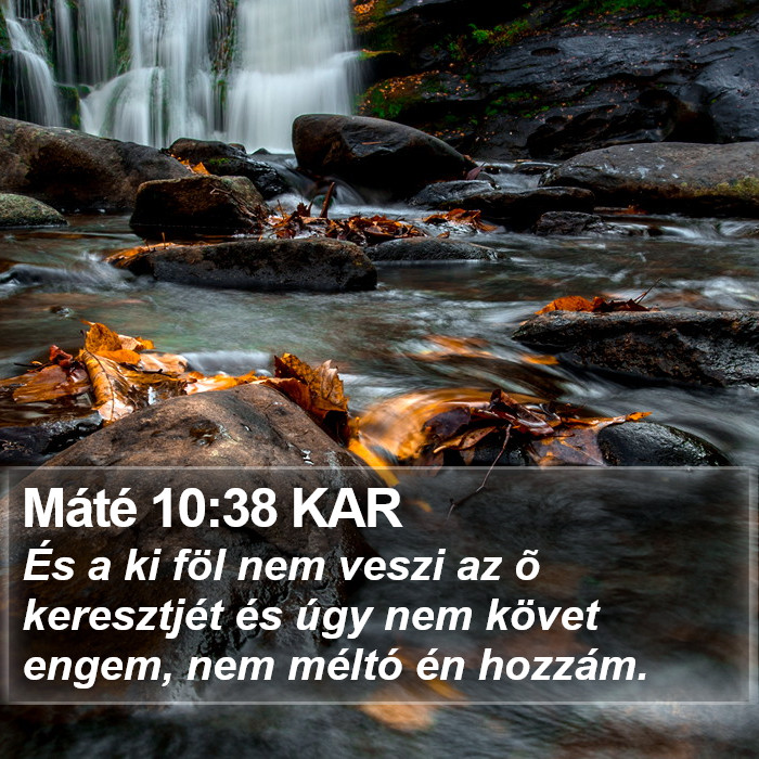 Máté 10:38 KAR Bible Study