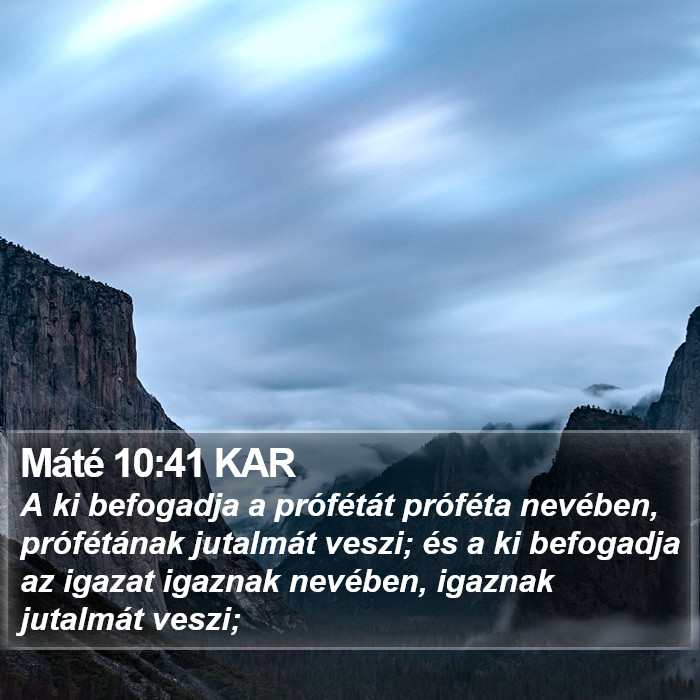 Máté 10:41 KAR Bible Study