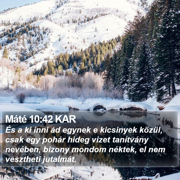 Máté 10:42 KAR Bible Study