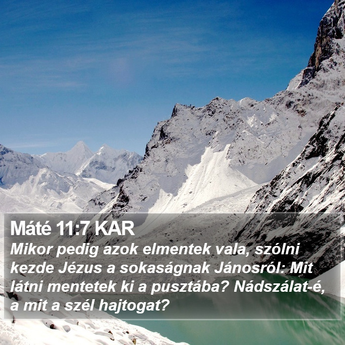 Máté 11:7 KAR Bible Study