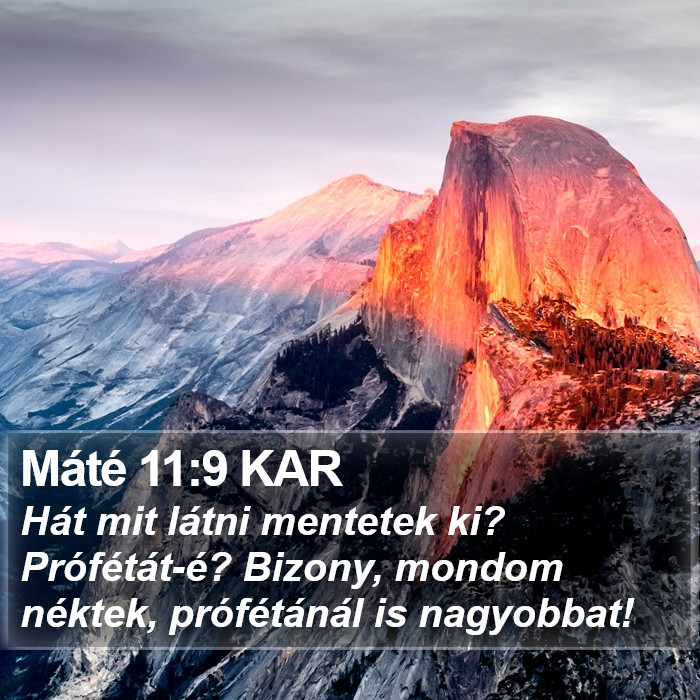 Máté 11:9 KAR Bible Study