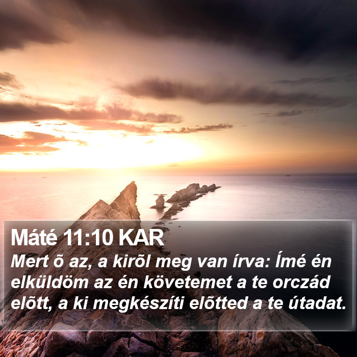 Máté 11:10 KAR Bible Study