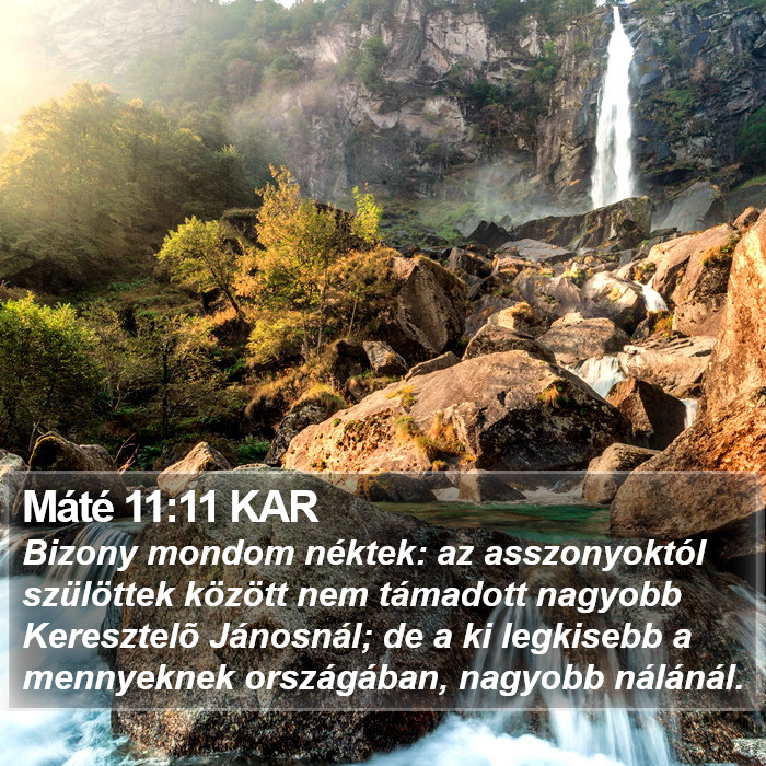 Máté 11:11 KAR Bible Study