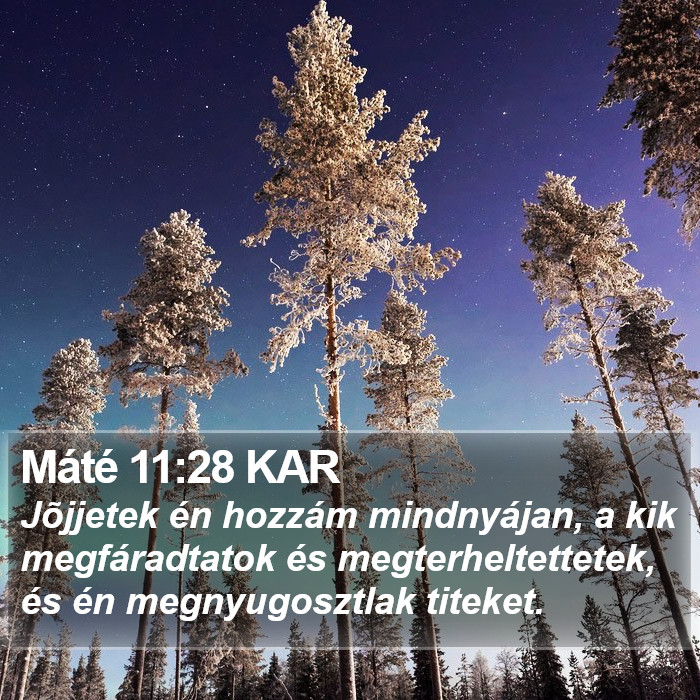 Máté 11:28 KAR Bible Study