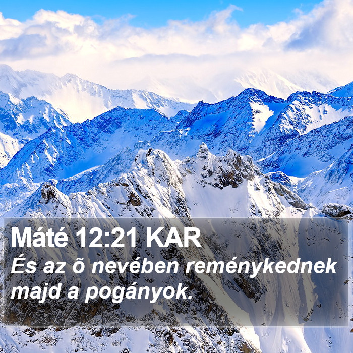 Máté 12:21 KAR Bible Study
