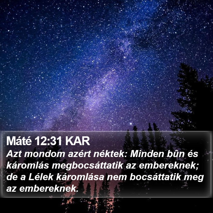 Máté 12:31 KAR Bible Study