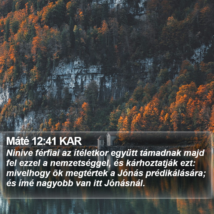 Máté 12:41 KAR Bible Study