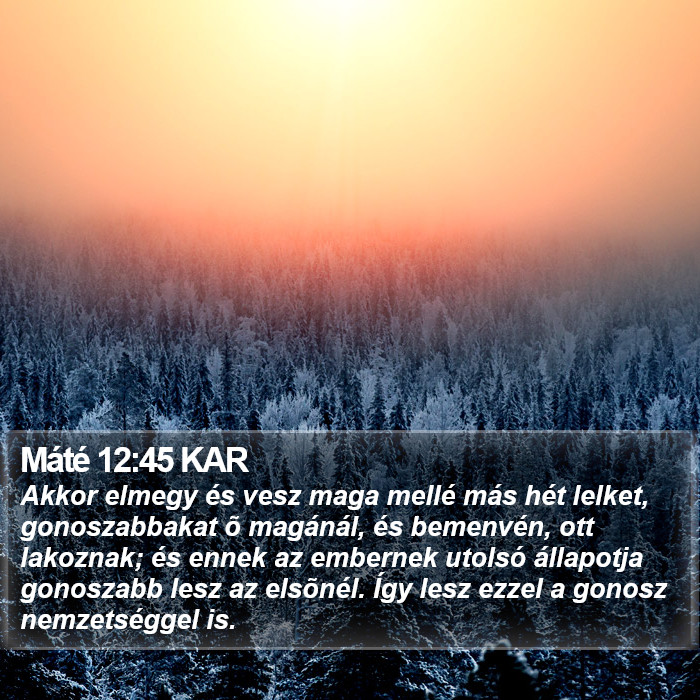 Máté 12:45 KAR Bible Study
