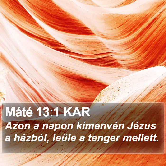 Máté 13:1 KAR Bible Study