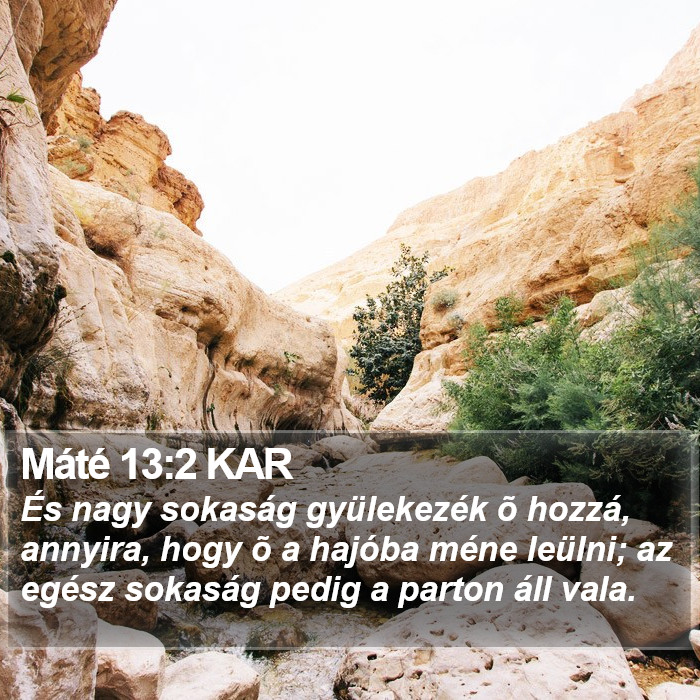 Máté 13:2 KAR Bible Study