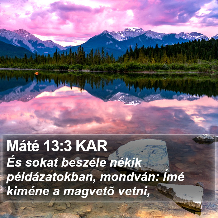 Máté 13:3 KAR Bible Study