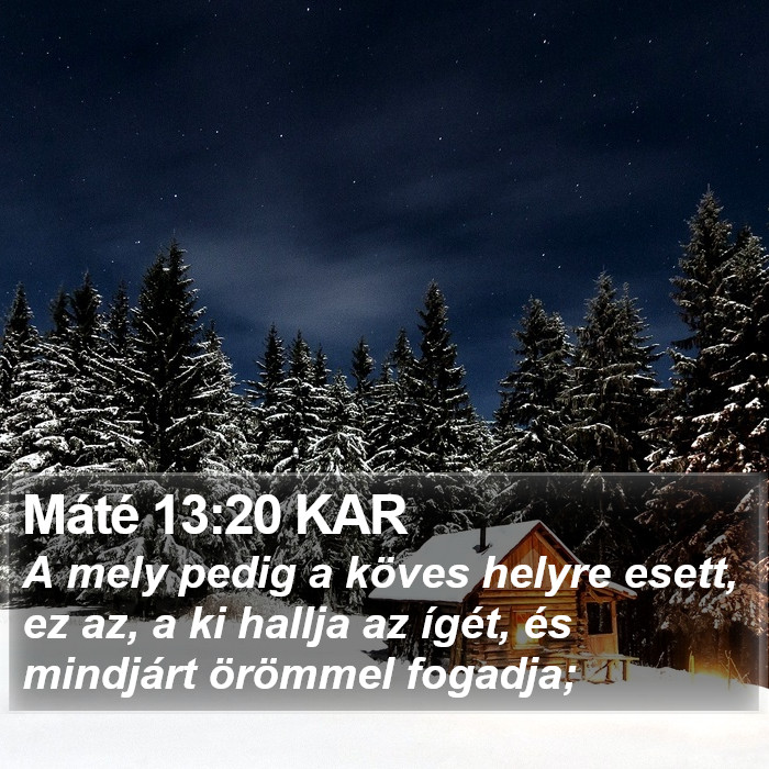 Máté 13:20 KAR Bible Study