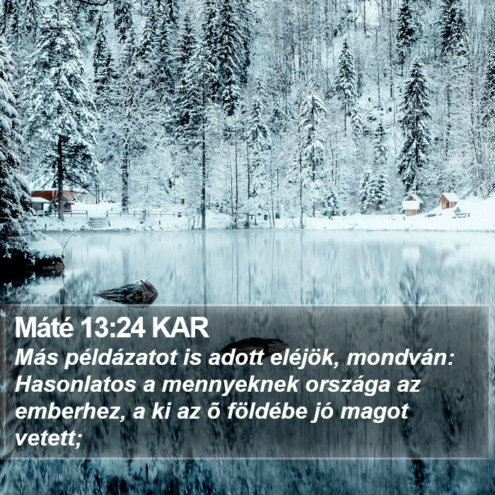 Máté 13:24 KAR Bible Study