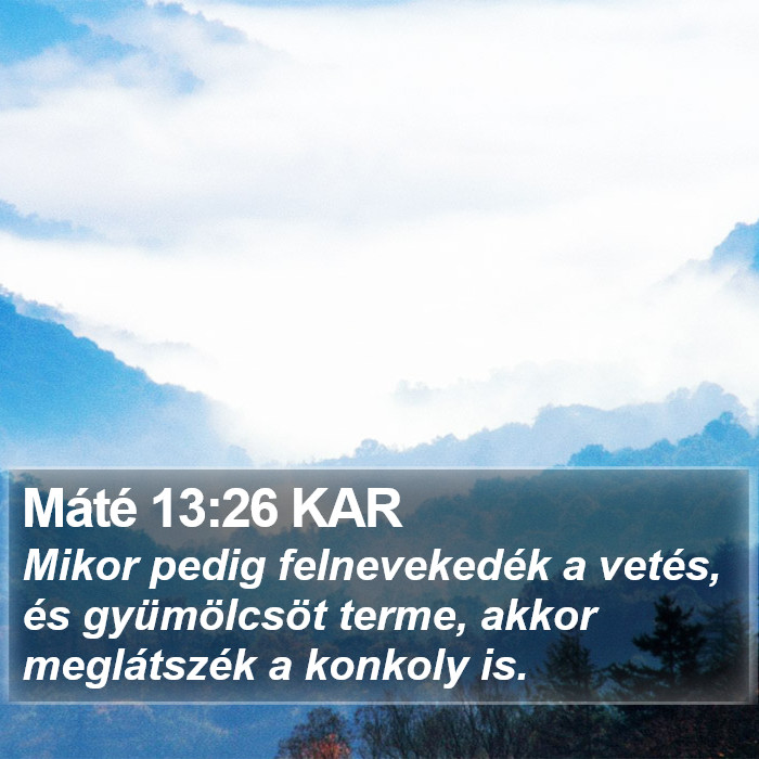 Máté 13:26 KAR Bible Study