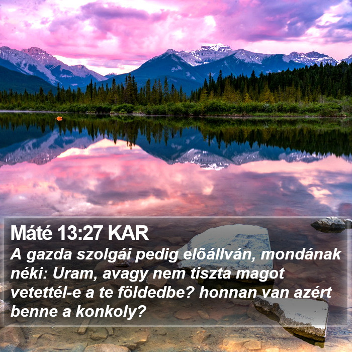 Máté 13:27 KAR Bible Study