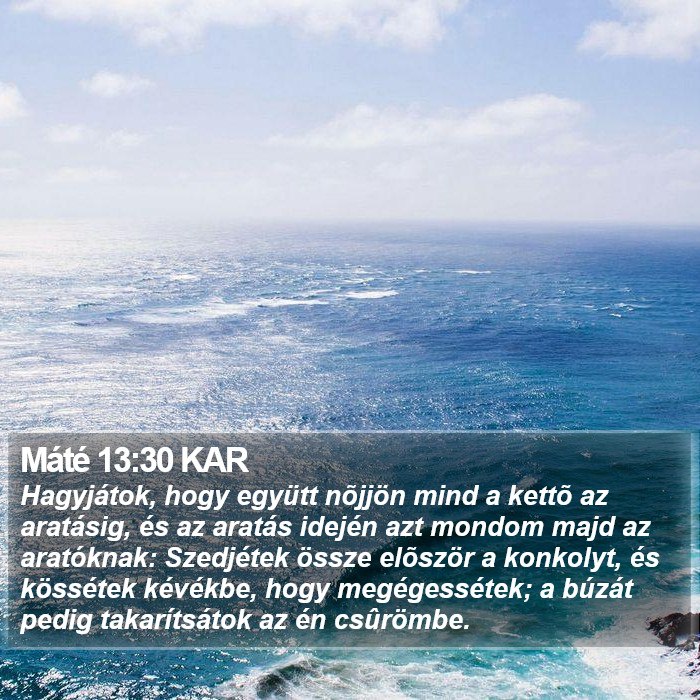 Máté 13:30 KAR Bible Study