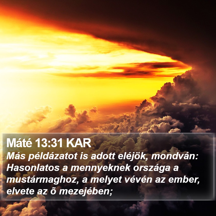 Máté 13:31 KAR Bible Study