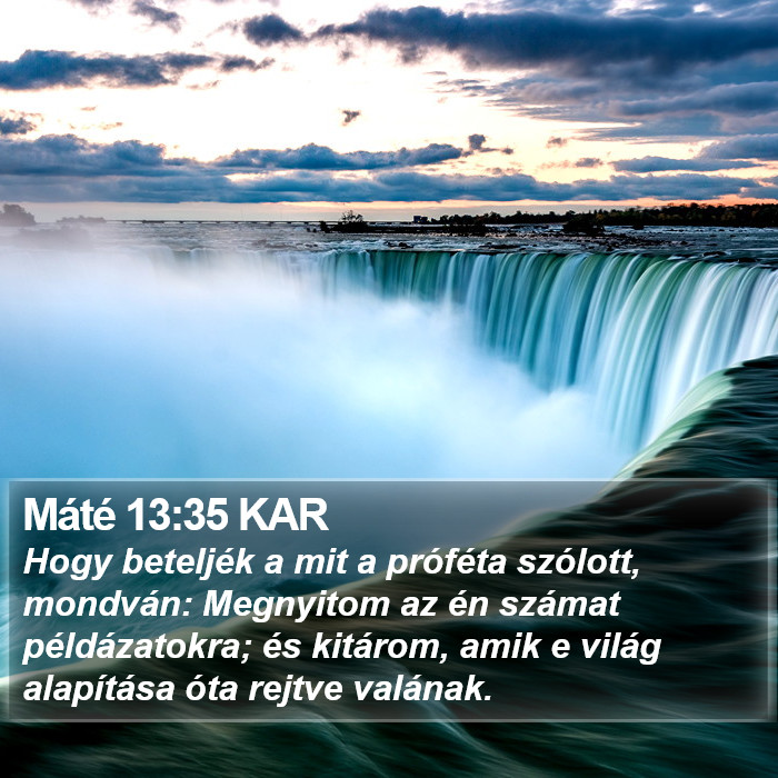 Máté 13:35 KAR Bible Study