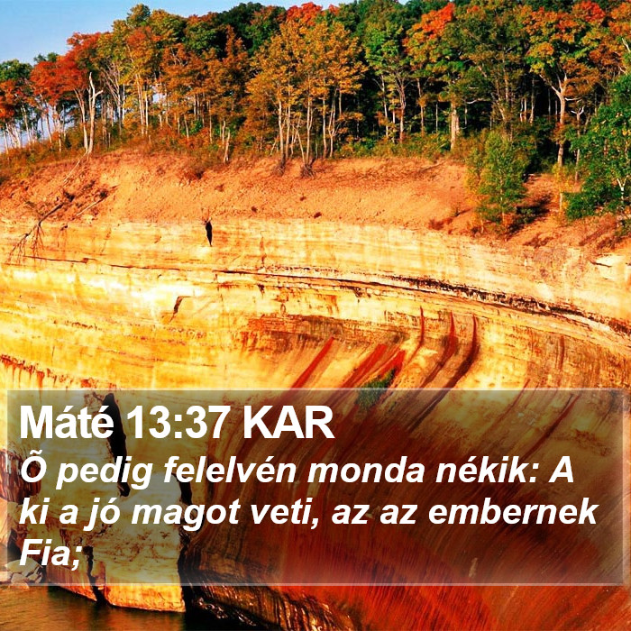 Máté 13:37 KAR Bible Study