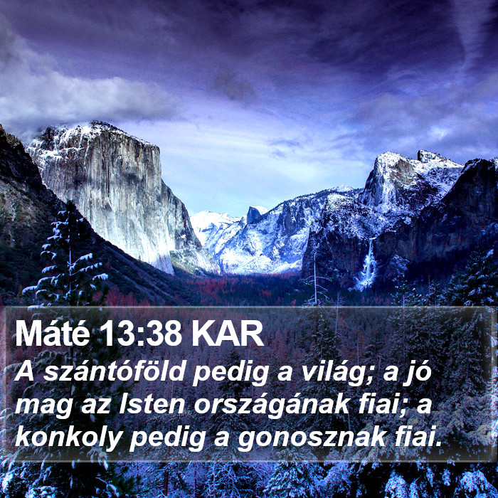 Máté 13:38 KAR Bible Study