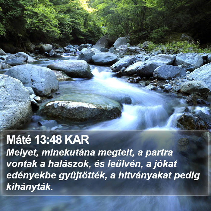 Máté 13:48 KAR Bible Study