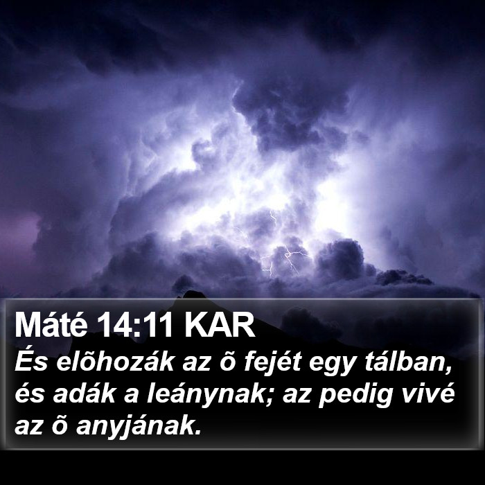 Máté 14:11 KAR Bible Study