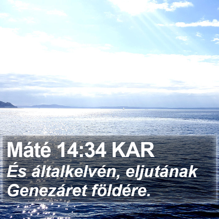 Máté 14:34 KAR Bible Study